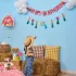 „Happy Birthday” Karton Girland - Farm