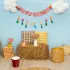 „Happy Birthday” Karton Girland - Farm