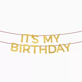 „It’s My Birthday” girland - Arany