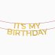„It’s My Birthday” girland - Arany