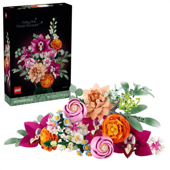 LEGO Botanicals 10342 Rózsaszín virágcsokor