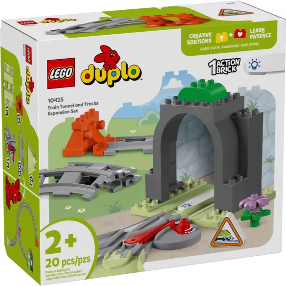 LEGO DUPLO Town 10425 Vonatalagút és sínek kiegészítő szett