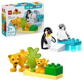   LEGO DUPLO Town 10442 Állatcsaládok a vadvilágban: Pingvinek és oroszlánok