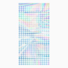 Irizáló Körös Függöny 1 x 2 m - Ezüst