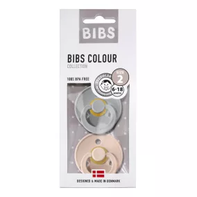 BIBS 2-es szett delfin-púderrózsaszín