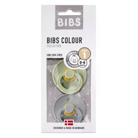 BIBS 2-es szett zsálya-delfin