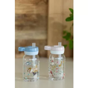 Little Dutch szívószálas kulacs 450 ml - Forest Friends