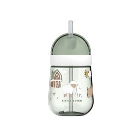 Little Dutch szívószálas pohár - Little Farm