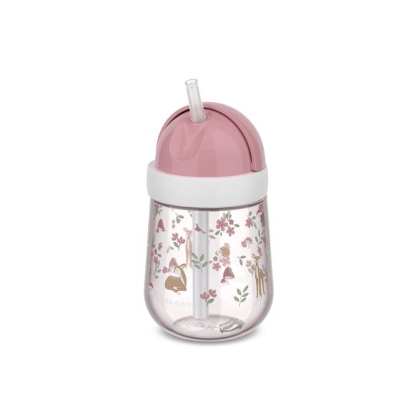 Little Dutch szívószálas pohár 300 ml - fairy garden