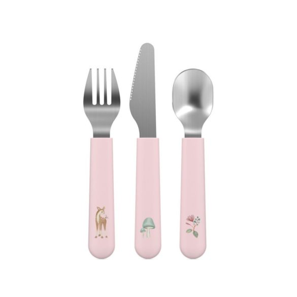 Little Dutch gyerek evőeszköz készlet 3 db - fairy garden