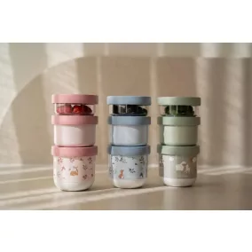   Little Dutch gyerek snack box készlet 3 db-os - Forest Friends