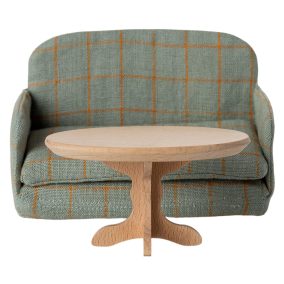 Maileg Ovális dohányzóasztal egérkéknek - Natúr