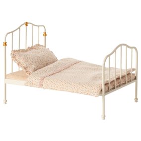 Maileg Vintage egér ágyikó - Törtfehér