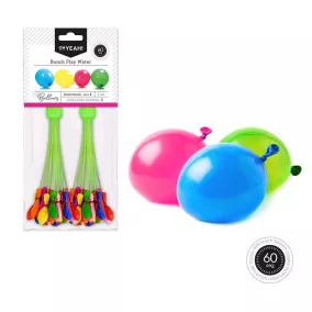 Neon vízibomba szett töltőpálcával - 2 db-os szett