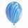 Kék márvány mintás latex lufi - 30 cm 5 db-os