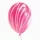 Rózsaszín márvány mintás latex lufi - 30 cm 5 db-os