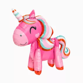 3D pink unikornis fólia lufi 55 cm