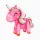 3D pink unikornis fólia lufi 55 cm