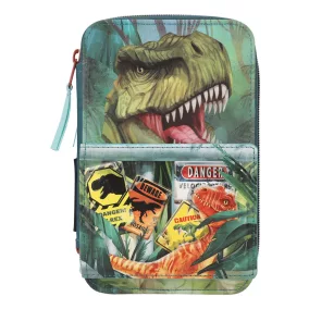Dino World 3 emeletes töltött tolltartó - Danger