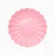 Pasztell rózsaszín papírtányér 23 cm - 6 db-os