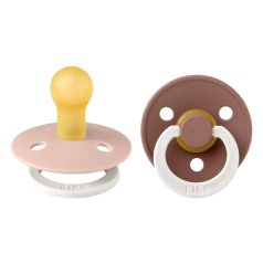 BIBS 2-es szet esti púderrózsaszín-esti mackó