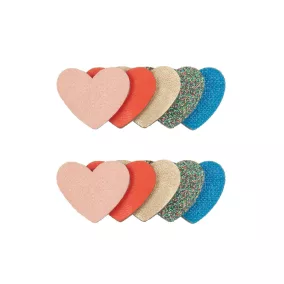 Retro szívecskék - 2 db-os hajcsat szett