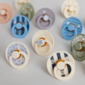 BIBS Studio Pin Colour - Acélkék mix - 2 db