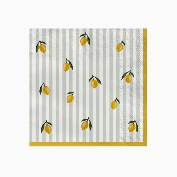 Citrom mintás 2 rétegű szalvéta 33×33 cm 20 db-os