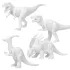 Dino World Készítsd el és színezd ki a dinódat - DIY