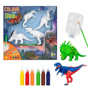 Dino World Készítsd el és színezd ki a dinódat - DIY