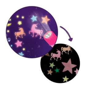   Ylvi Sötétben világító falmatricák - Csillagok és unikornisok