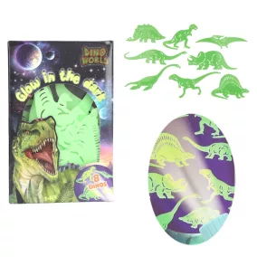 Dino World Sötétben világító matrica