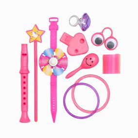 Rózsaszín játékok - Pinyata töltelék - 10 db-os csomag