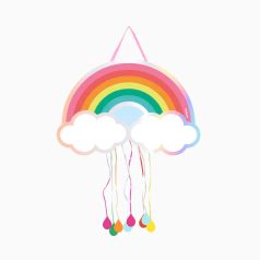 Irizáló szivárvány pinyata 46 × 31 cm
