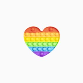 Szív alakú XL Pop It - Pinyata töltelék játék