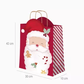 Mikulásos ajándéktáska - 30 × 10 × 42 cm - 3 db