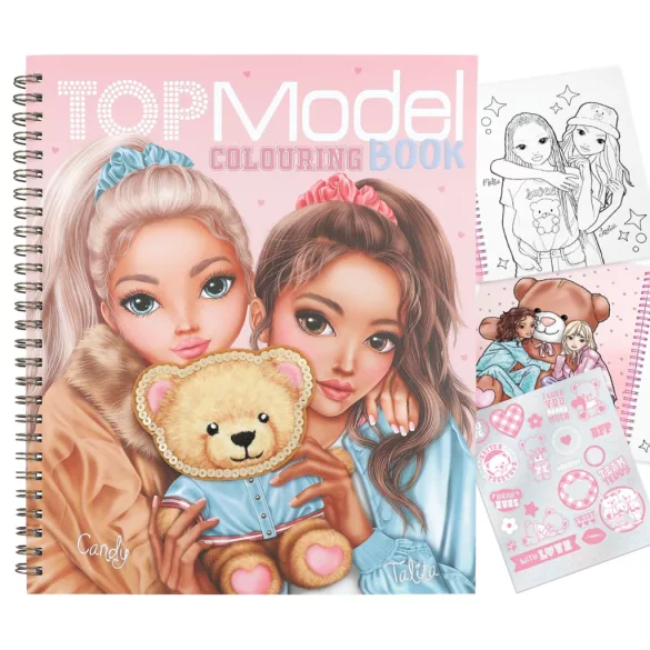 TOPModel Színező és matricás album - Team Teddy