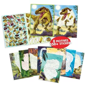 Dino World - Számos matricázó könyv