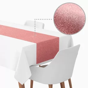 Csillogó asztali futó - rose gold