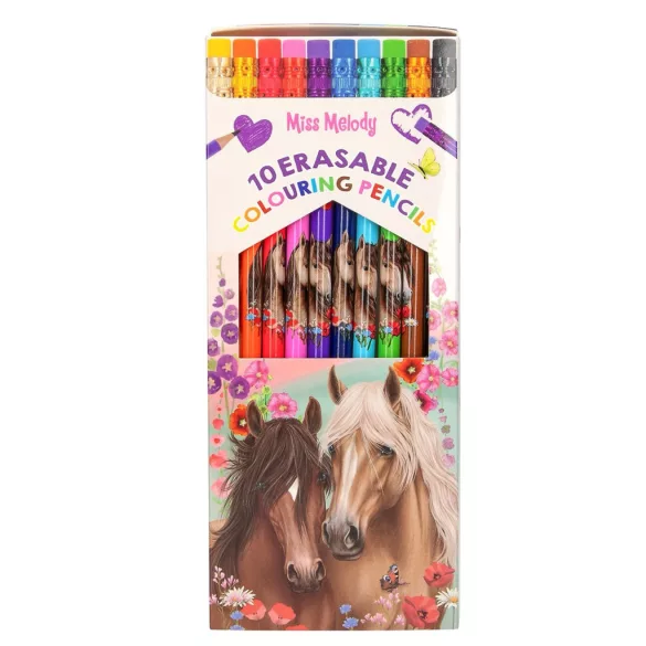 Miss Melody Lovas Színes Ceruzák radírral