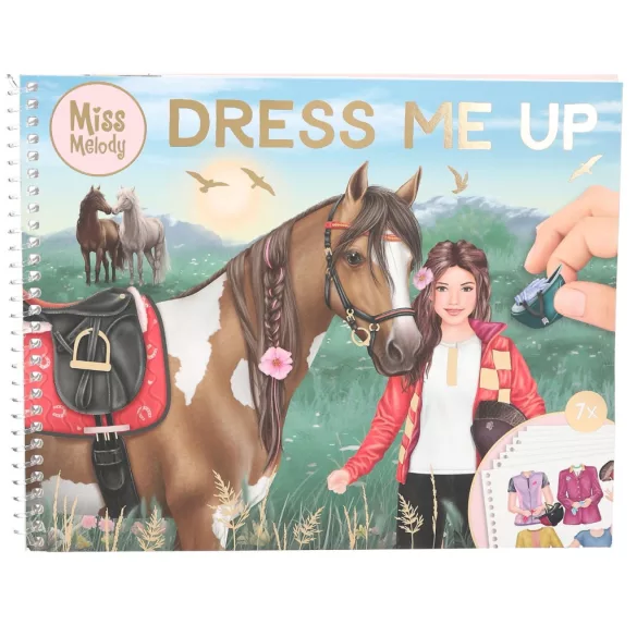 Miss Melody nagyméretű matricás öltöztető füzet - Dress Me Up Big