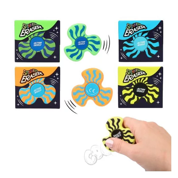 Adventure World pörgethető fidget spinner radír