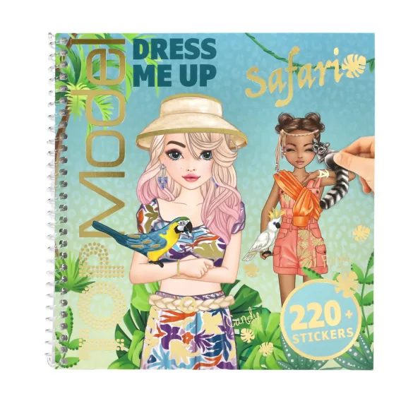 TOPModel Matricás öltöztető füzet - Dress Me Up Safari