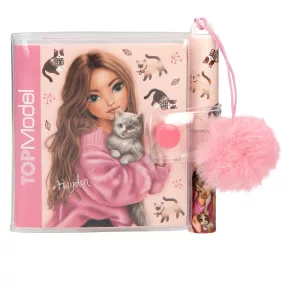 TOPModel Mini notesz tollal - Fur Ever Friends