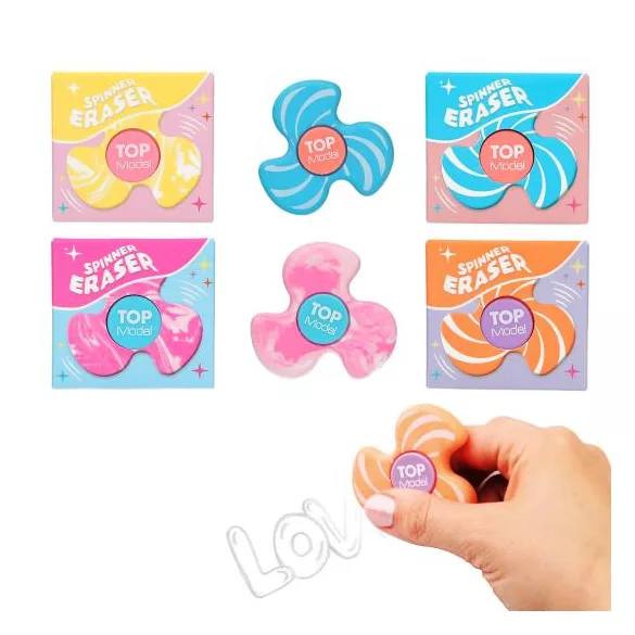 TOPModel pörgethető fidget spinner radír