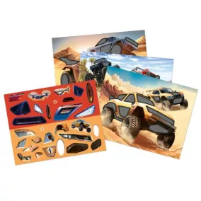 Action World matricás füzet - Monster Cars