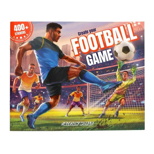 Alkosd meg a saját Football játékod - matricás füzet