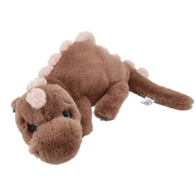 Dino World fekvő plüss dinoszaurusz - Barna - 50 cm