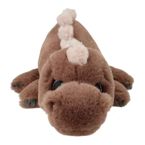 Dino World fekvő plüss dinoszaurusz - Barna - 50 cm