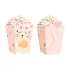 Cicás popcornos dobozok - 8,5 × 15 cm - 6 db